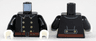 Torso Fire Uniform 8 Gold Buttons and Brown Belt Pattern / Black Arms / White Hands