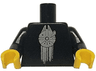 Torso SW VIP Minifigure Millennium Falcon Pattern / Black Arms / Yellow Hands