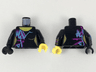 Torso Female Purple and Medium Azure Markings Pattern / Black Arm Left with Wyldstyle Cuff / Black Arm Right with Purple and Blue Markings / Yellow Hand Left / Black Hand Right