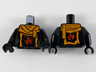 Torso Orange Scarf and Red Fire Symbol Pattern / Black Arms / Black Hands