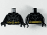 Torso Armor, Dark Bluish Gray Muscle Contours and Gold Utility Belt Pattern / Black Arms / Black Hands