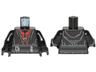Torso SW Sith Robe, Red Chest and Gold Necklace Pattern (Darth Maul) / Black Arms / Black Hands