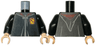 Torso Hogwarts Robe Clasped with Gryffindor Crest Pattern / Black Arms / Light Nougat Hands