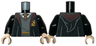 Torso Hogwarts Robe Open with Gryffindor Crest, Sweater, Shirt and Tie Pattern / Black Arms / Light Nougat Hands