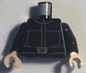 Torso SW Imperial Crew Uniform Jumpsuit, Wide Belt, and Large Silver Buckle Pattern / Black Arms / Light Nougat Hands