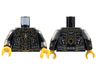 Torso Armor, Gold Spider, Webbing, Dark Bluish Gray Circuitry Pattern / Black Arms with Gold and Dark Bluish Gray Circuitry Pattern / Pearl Gold Hands