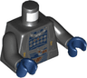 Torso SW Coat over Dark Blue Shirt, Necklace, Hood on Back Pattern / Black Arms / Dark Blue Hands