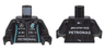 Torso Racing Suit with Mercedes-Benz Logo, 'AMG' Logo, 'PETRONAS' Pattern / Black Arms / Black Hands