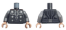 Torso Armor with 6 Silver Circles, Dark Silver Chest, Dark Blue and Red Trim, Dark Bluish Gray Contour Lines Pattern / Flat Silver Arms / Light Nougat Hands