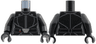 Torso Female SW Jacket, Dark Bluish Gray Lines, Belt with Silver Buckle Pattern (Third Sister) / Black Arms / Black Hands