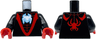 Torso Red 'V' and Webbing, and White Spider Pattern / Black Arms / Red Hands