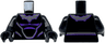 Torso Dark Purple and Silver Markings and Outlines Pattern / Black Arms / Black Hands
