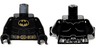 Torso Batman Logo, Dark Bluish Gray Armor Contour Lines, Gold Utility Belt with Batarang on Back Pattern / Black Arms / Black Hands