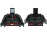 Torso SW Armor with Dark Bluish Gray Contour Lines, Belt with Silver Buckle, Red Highlights and 2 Stripes on Chest Pattern / Black Arms / Black Hands