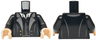 Torso Jacket Open with Dark Silver Lapels and Gold Buttons over Vest and White Shirt Pattern / Black Arms / Light Nougat Hands