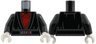 Torso Robe with Light Bluish Gray Trim, Red Tunic, Silver and Red Belt Buckle Pattern / Black Arms / White Hands