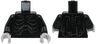 Torso Cascading Folds with Sores, Spine and Tattered Cloth on Back Pattern / Black Arms / Light Bluish Gray Hands