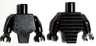 Torso, Modified Short with Ridged Armor with Bare Chest with Muscles Outline and White Chest Hair Pattern / Black Arms / Black Hands