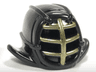Minifigure, Headgear Helmet Ninjago Kendo with Gold Grille Mask Pattern