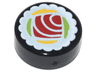 Tile, Round 1 x 1 with Sushi Tuna Maki Roll Pattern