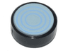 Tile, Round 1 x 1 with Bright Light Blue Concentric Circles, Open Center on Light Aqua Background Pattern (Super Mario Toady Lens)