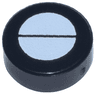 Tile, Round 1 x 1 with White Circle with Line Pattern