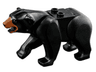 Bear with 2 Studs on Back with Black Nose, Medium Nougat Muzzle and Reddish Brown Rings Around Eyes Pattern