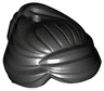 Minifigure, Hair Female Swept Back into Bun, Hole on Top