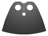 Minifigure Cape Cloth, Very Short - Traditional Starched Fabric