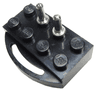 Electric, Train 12V Brick 2 x 4 with Power Pickups for Motor and Cross-cut Pins