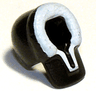 Minifigure, Headgear Hood Fur-lined with White Fur Pattern