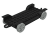 Fabuland Car Chassis 6 x 12 with Hitch