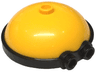 Minifigure, Head, Modified Minion, Extra Wide with Molded Black Goggles Pattern
