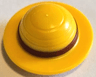 Minifigure, Hair Combo, Hat with Hair, Straw Hat with Molded Dark Red Band and Short Hair Pattern