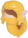 Minifigure, Hair Long and Wavy, Swept Back with Molded Light Nougat Pointed Ears Pattern
