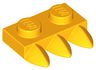 Plate, Modified 1 x 2 with 3 Teeth