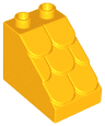 Duplo, Brick 3 x 2 x 2 Slope with Shingles Profile