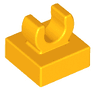 Tile, Modified 1 x 1 with Open O Clip