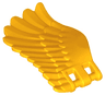 Wing 4 x 7 Left with Feathers and Bar Handles