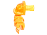 Arm Armored, Right with Trans-Yellow Shoulder and Pin Pattern (Nexo Knights Axl)