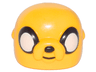 Minifigure, Head, Modified Dog with Jake the Dog Pattern