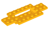 Vehicle, Base 4 x 10 x 2/3 with 2 x 4 Recessed Center with Smooth Underside