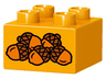 Duplo, Brick 2 x 2 with 5 Acorns Pattern
