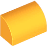 Slope, Curved 1 x 2 with Bottom Stud Holder