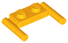 Plate, Modified 1 x 2 with Bar Handles - Flat Ends, Low Attachment