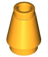 Cone 1 x 1 with Top Groove