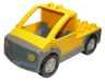 Duplo Truck Pickup Flatbed with Dark Bluish Gray Base