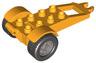 Duplo Trailer with Frame and 2 x 4 Studs