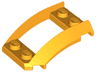 Wedge 4 x 3 Open with Cutout and 4 Studs
