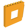 Duplo Wall 1 x 8 x 6 Hinge on Right with Window Opening